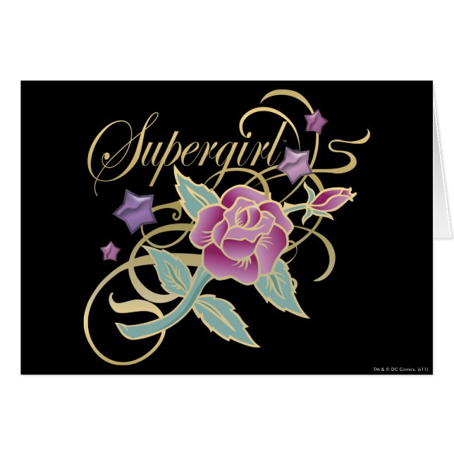 Supergirl Fancy Rosas (Anverso (Horizontal))