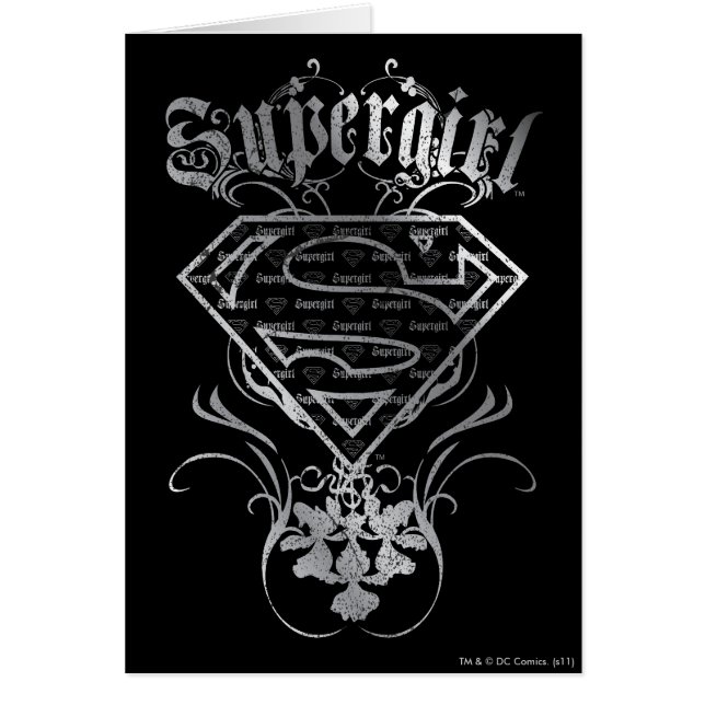 Supergirl Fancy Silver Logo (Frente)
