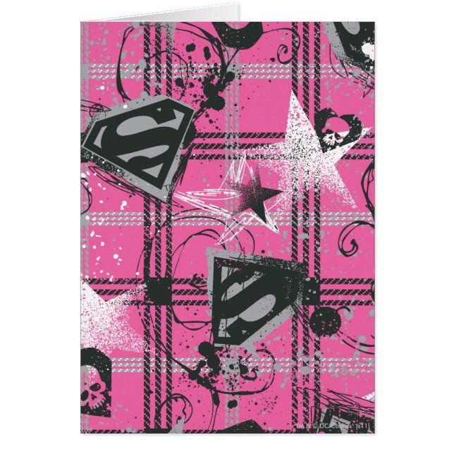 Supergirl Pink Splatter Square (Frente)
