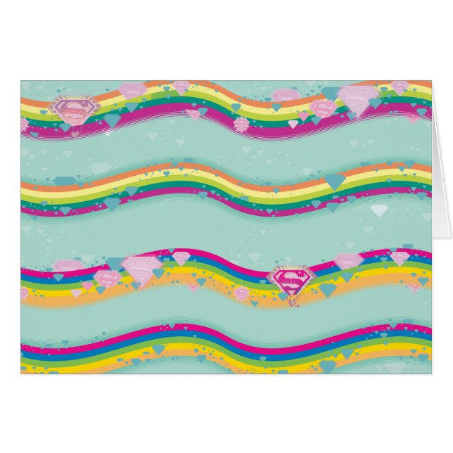 Supergirl Rainbow Waves Green (Anverso (Horizontal))