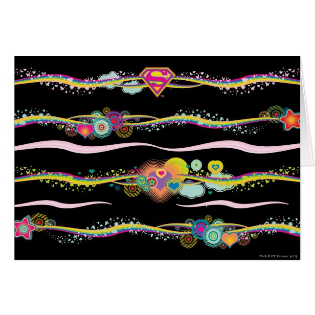 Supergirl Retro Rainbow (Anverso (Horizontal))