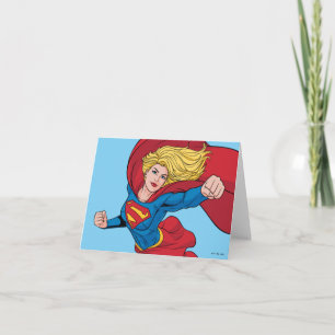 Supergirl Volando hacia arriba Ilustracion