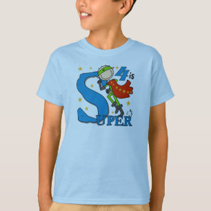 Superhéroe Boy 4 camisetas y regalos de cumpleaños