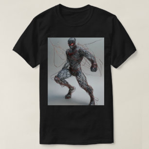 Superhéroe de trama: diseño de camiseta estilo ani