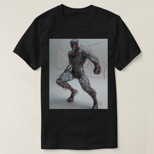 Superhéroe de trama: diseño de camiseta estilo ani (Diseño del anverso)