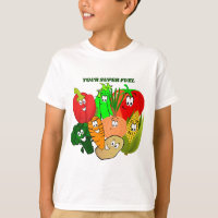 Superhéroes de camiseta Verduras , tu súper combus
