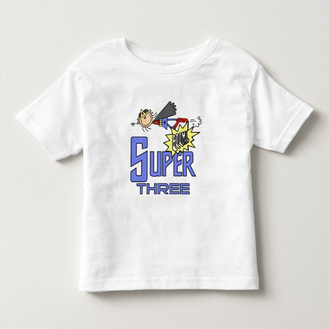 Superheroína Chica 3 camisetas de cumpleaños y reg (Anverso)