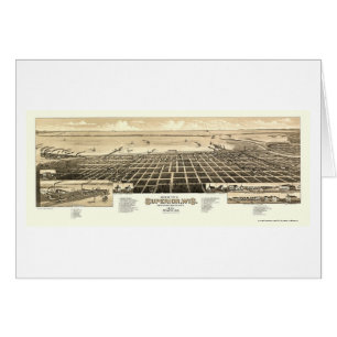 Superior, mapa panorámico de los WI - 1883