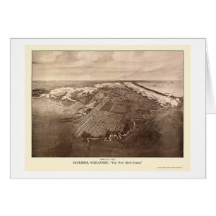 Superior, mapa panorámico de los WI - 1913