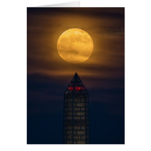 Superluna por monumento a Washington (Frente)