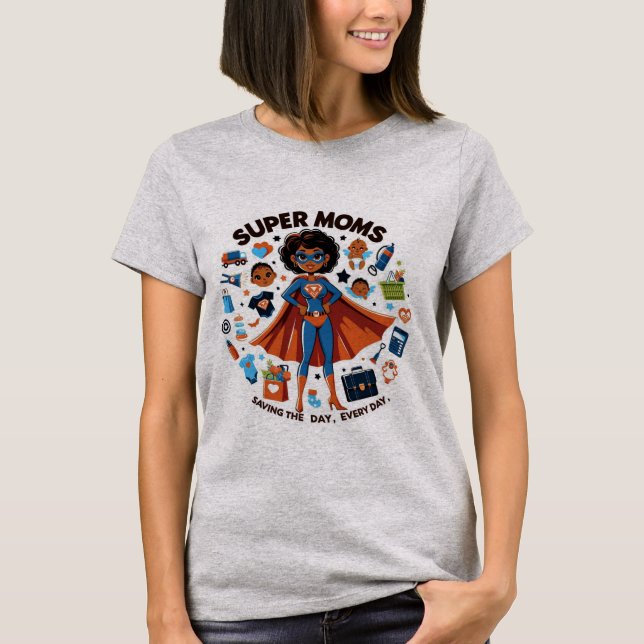 Supermamá: Camiseta Héroe de todos los días (Anverso)