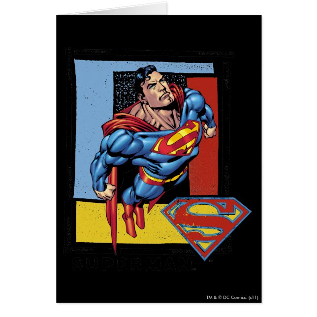 Superman con fondo colorido (Frente)