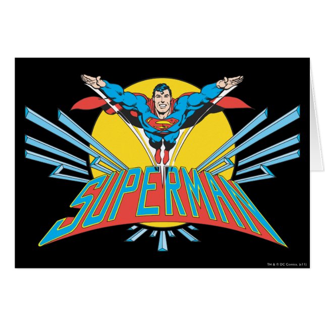 Superman con letras (Anverso (Horizontal))