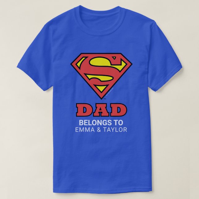 Superman | Este Super Papá Pertenece A La Camiseta (Diseño del anverso)