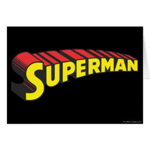 Superman Logo de las letras rojas amarillas