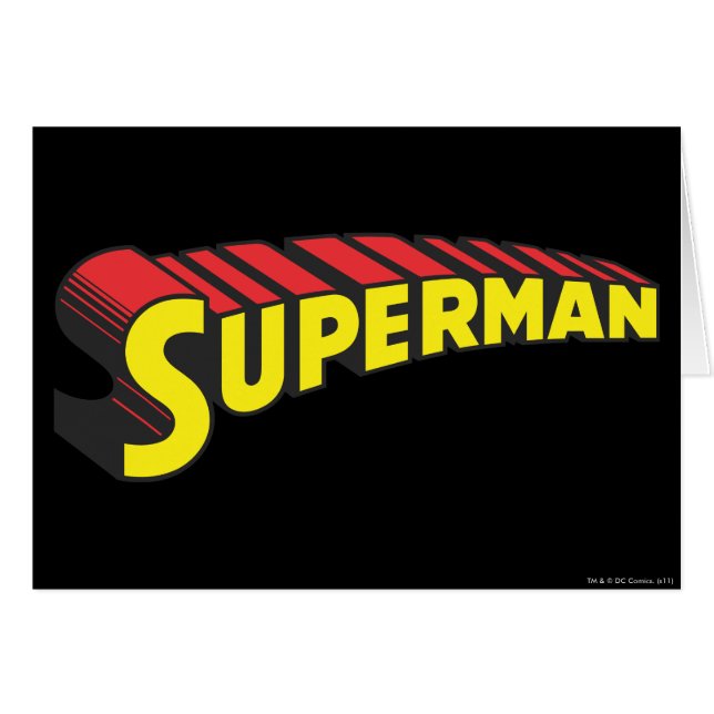 Superman | Logo de las letras rojas amarillas (Anverso (Horizontal))