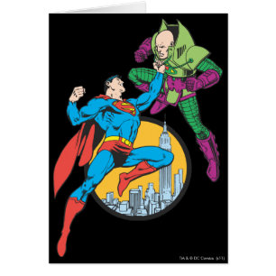 Superman lucha contra Lex Luthor