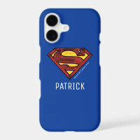 Superman S-Shield | Darkened Red Logo | Add Name