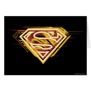 Superman S-Shield Logotipo amarillo y rojo