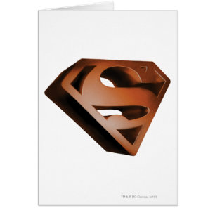 Superman S-Shield Logotipo de grano 3D