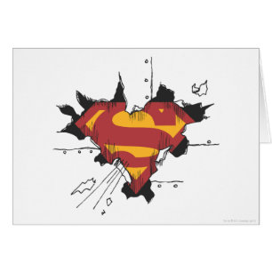Superman S-Shield Logotipo Metalizado roto