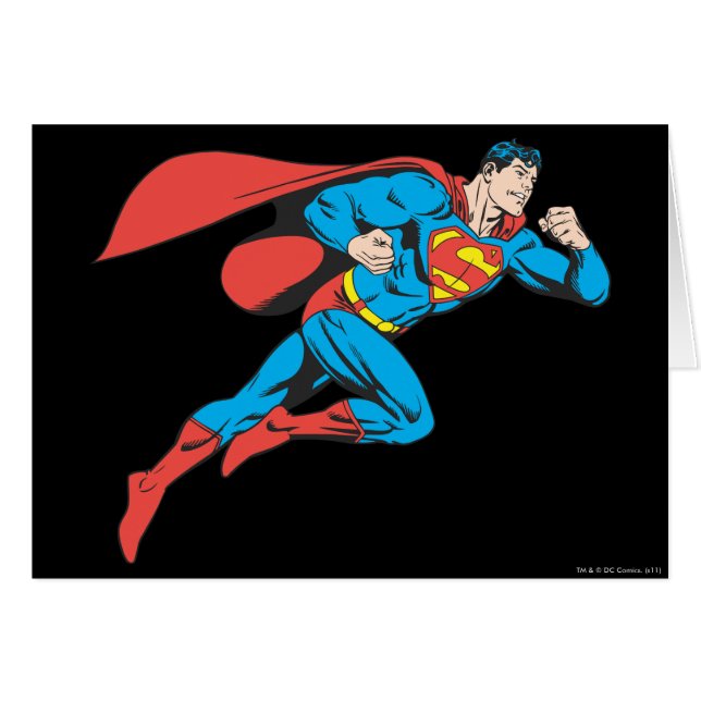 Superman salta a la derecha (Anverso (Horizontal))