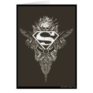 Superman Stylized Logotipo de estrella y cráneo