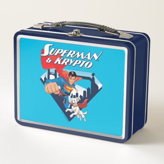 Superman y Krypto Soar (Anverso)