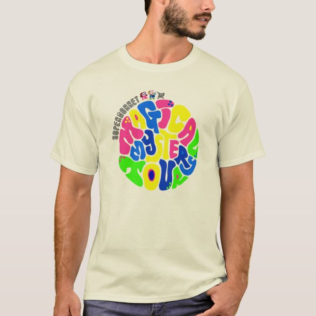 Supermercado - camiseta mágica del viaje del (Anverso)