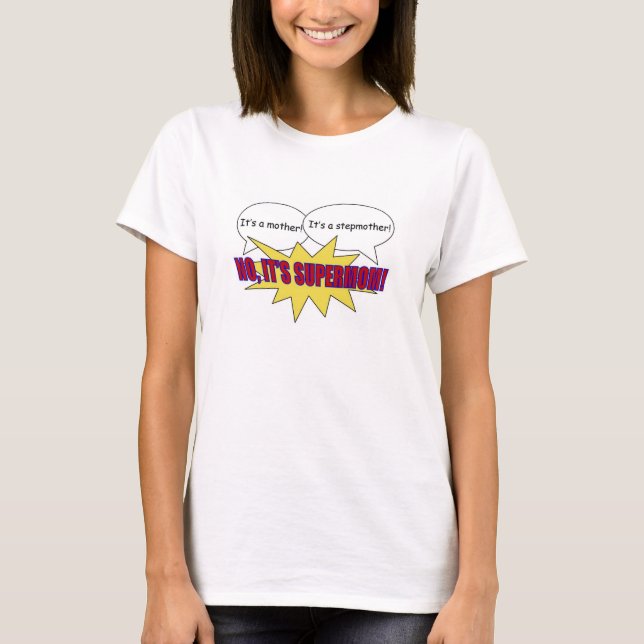 supermom, madre, camiseta de la madrastra (Anverso)