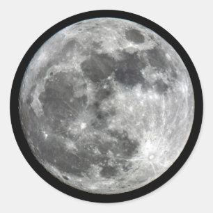 Supermoon Moon Round Pegatina