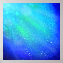 Supernova azul - Impresión de arte digital vibrant