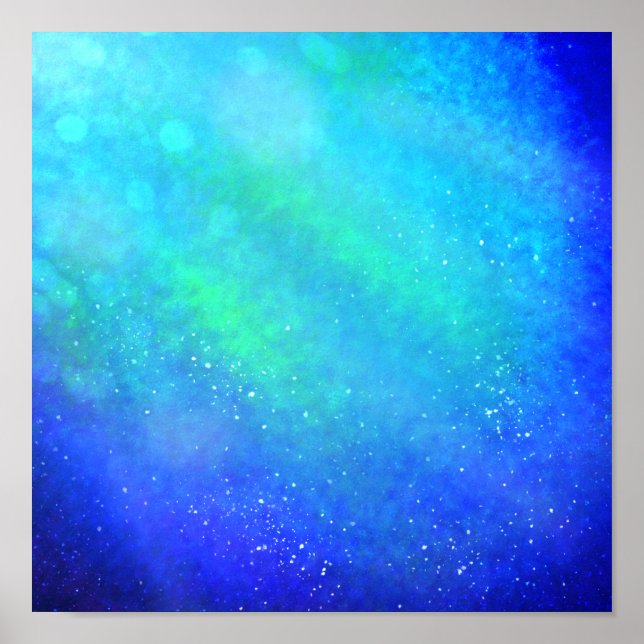 Supernova azul - Impresión de arte digital vibrant (Frente)