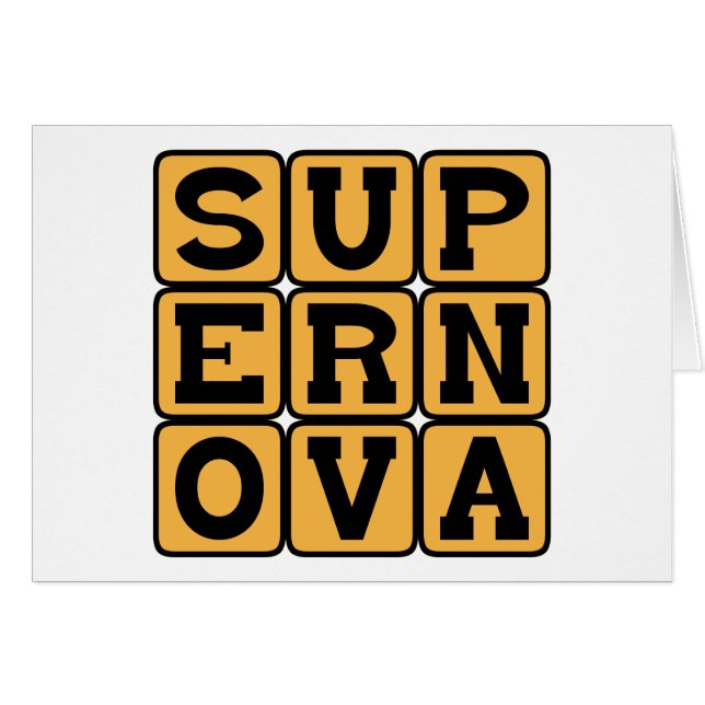 Supernova, explosión estelar (Anverso (Horizontal))