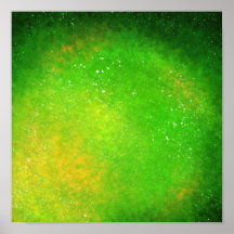 Supernova verde - Vibrante impresión de arte digit
