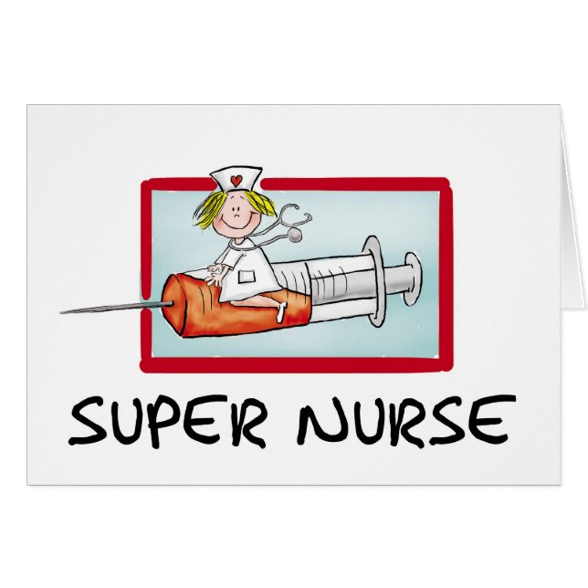 supernurse - enfermera chistosa del dibujo animado (Anverso (Horizontal))