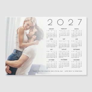 Superposición de foto de calendario 2027 Favor de