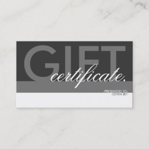 superposición del certificado de regalo