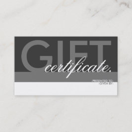 superposición del certificado de regalo