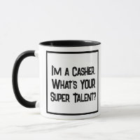 Supertalento de cajero. Dos tazas de café