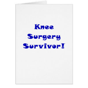 Superviviente de la cirugía de la rodilla
