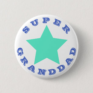 SUPGRANDDAD - Gran Botón Estrella Verde azulada