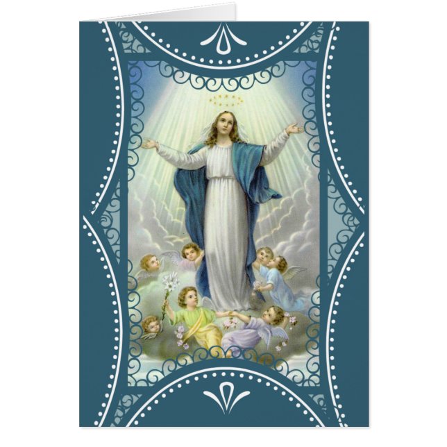 Suposición de los ángeles bendecidos del Virgen (Frente)