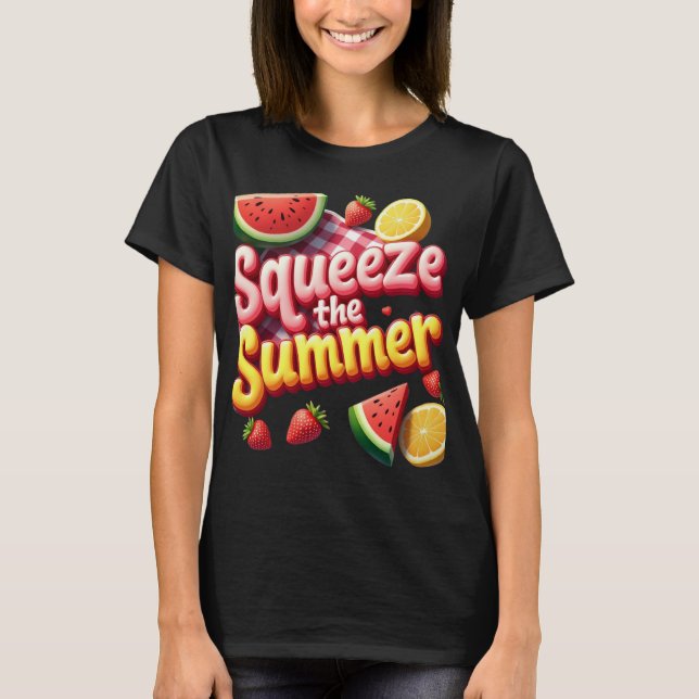Suprimir el verano - Camiseta femenina divertida y (Anverso)