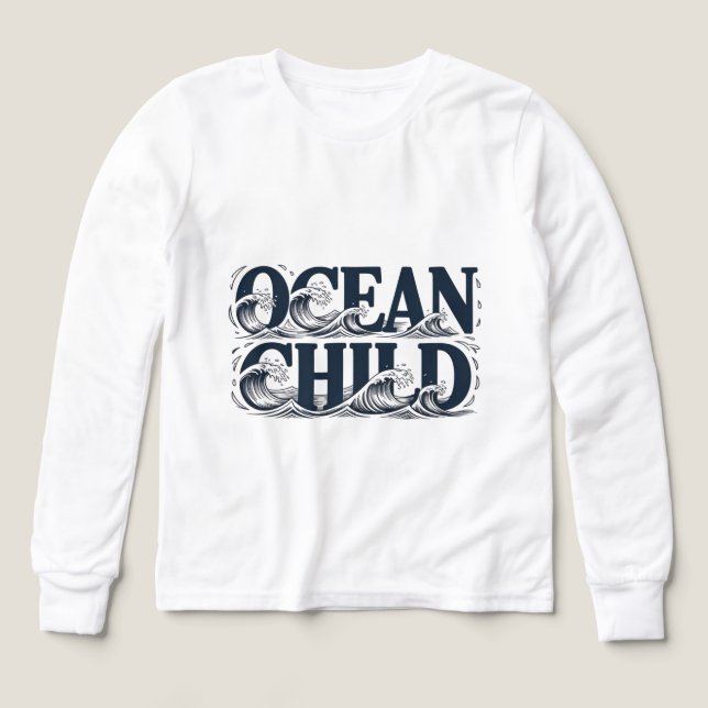 Surf Aesthetic Ocean Child Wave Graphic (Diseño frontal)