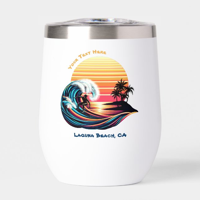 Surf al atardecer (Frente)