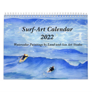 Surf-Art Watercolor Paintings Calendario 2022