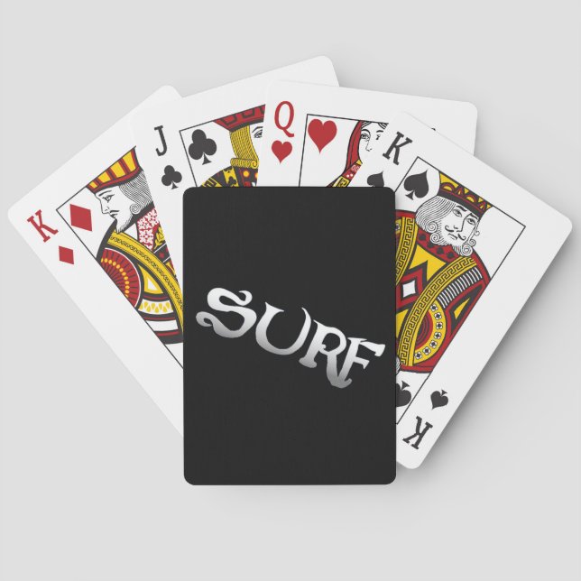 Surf Black Poker cartas de juego (Reverso)