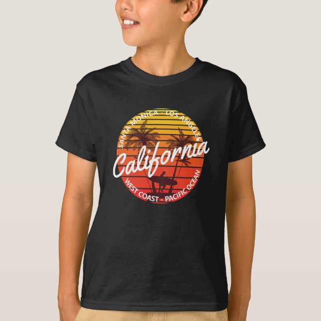Surf de California, Summer Beach vibes la camiseta (Anverso)