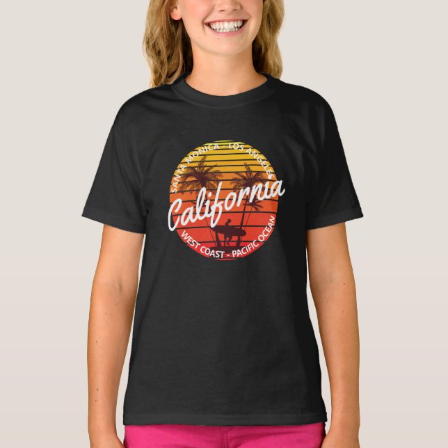 Surf de California, Summer Beach vibes la camiseta (Anverso)
